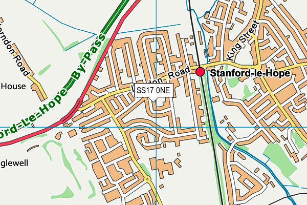 SS17 0NE map - OS VectorMap District (Ordnance Survey) SS17 0NE map - OS VectorMap District (Ordnance Survey)