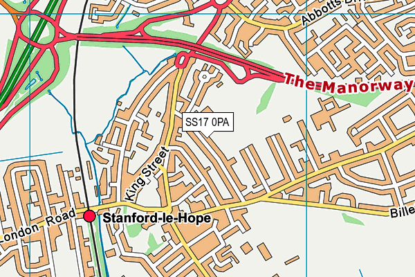 SS17 0PA map - OS VectorMap District (Ordnance Survey) SS17 0PA map - OS VectorMap District (Ordnance Survey)