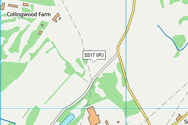 SS17 0PJ map - OS VectorMap District (Ordnance Survey) SS17 0PJ map - OS VectorMap District (Ordnance Survey)