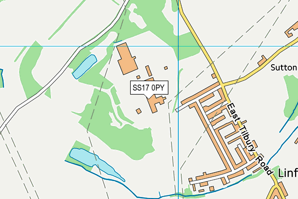 SS17 0PY map - OS VectorMap District (Ordnance Survey) SS17 0PY map - OS VectorMap District (Ordnance Survey)