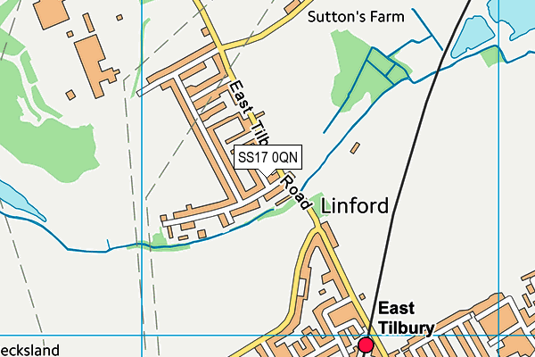 SS17 0QN map - OS VectorMap District (Ordnance Survey) SS17 0QN map - OS VectorMap District (Ordnance Survey)