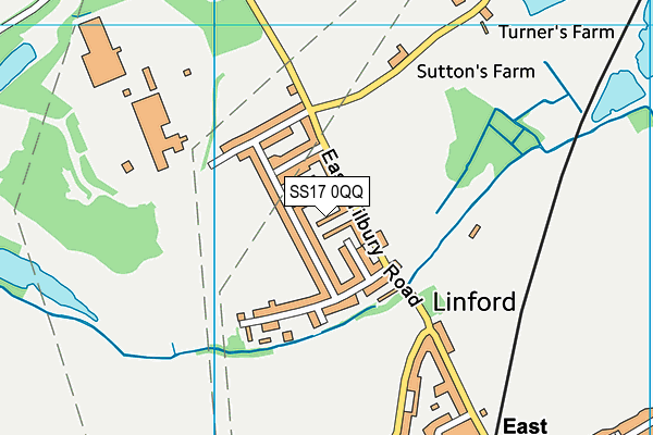 SS17 0QQ map - OS VectorMap District (Ordnance Survey) SS17 0QQ map - OS VectorMap District (Ordnance Survey)