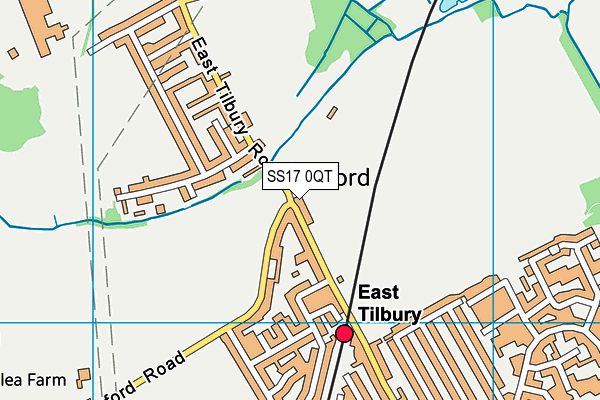 SS17 0QT map - OS VectorMap District (Ordnance Survey) SS17 0QT map - OS VectorMap District (Ordnance Survey)