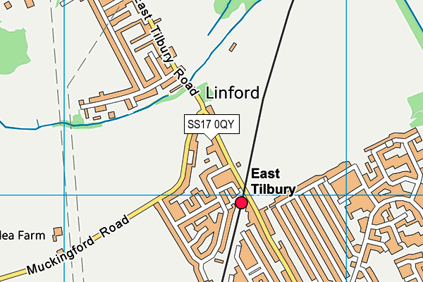 SS17 0QY map - OS VectorMap District (Ordnance Survey) SS17 0QY map - OS VectorMap District (Ordnance Survey)