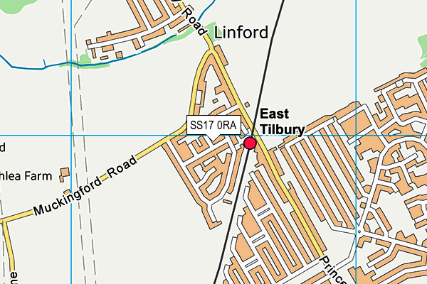SS17 0RA map - OS VectorMap District (Ordnance Survey)