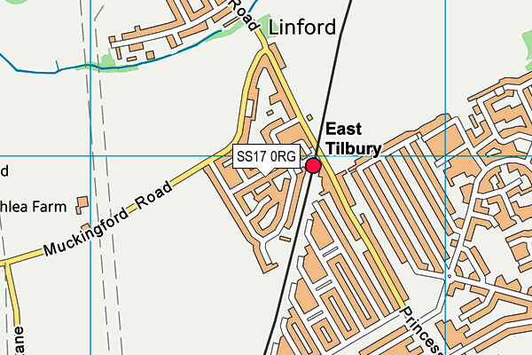 SS17 0RG map - OS VectorMap District (Ordnance Survey) SS17 0RG map - OS VectorMap District (Ordnance Survey)