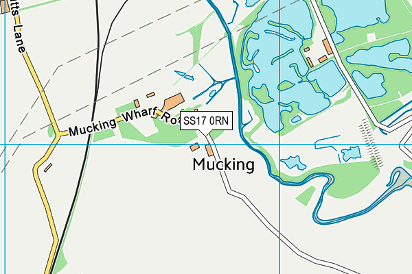SS17 0RN map - OS VectorMap District (Ordnance Survey) SS17 0RN map - OS VectorMap District (Ordnance Survey)
