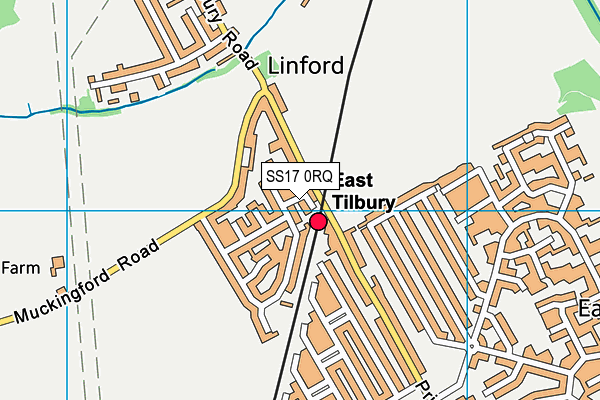 SS17 0RQ map - OS VectorMap District (Ordnance Survey)