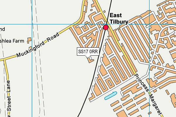 SS17 0RR map - OS VectorMap District (Ordnance Survey) SS17 0RR map - OS VectorMap District (Ordnance Survey)