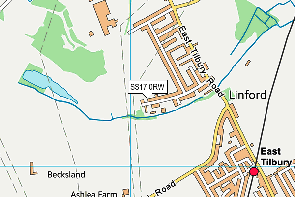 SS17 0RW map - OS VectorMap District (Ordnance Survey)