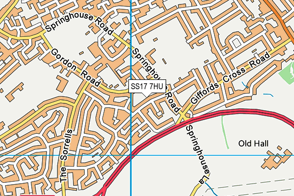 SS17 7HU map - OS VectorMap District (Ordnance Survey) SS17 7HU map - OS VectorMap District (Ordnance Survey)