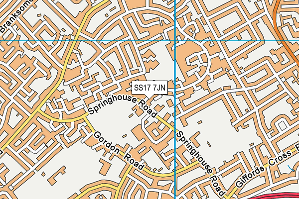 SS17 7JN map - OS VectorMap District (Ordnance Survey) SS17 7JN map - OS VectorMap District (Ordnance Survey)