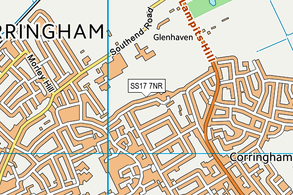 SS17 7NR map - OS VectorMap District (Ordnance Survey) SS17 7NR map - OS VectorMap District (Ordnance Survey)