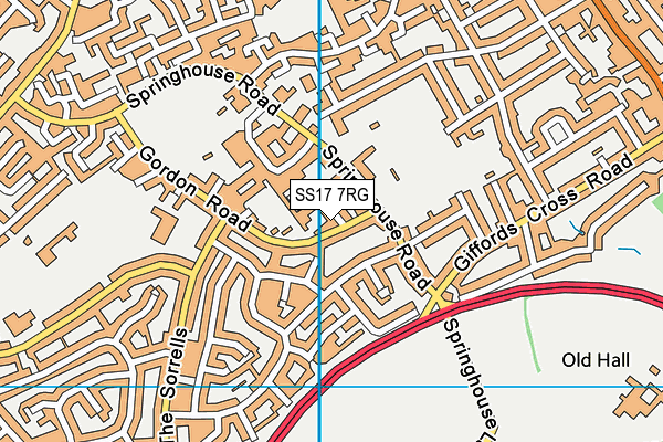 SS17 7RG map - OS VectorMap District (Ordnance Survey) SS17 7RG map - OS VectorMap District (Ordnance Survey)