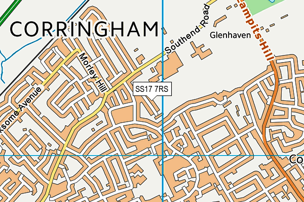 SS17 7RS map - OS VectorMap District (Ordnance Survey) SS17 7RS map - OS VectorMap District (Ordnance Survey)