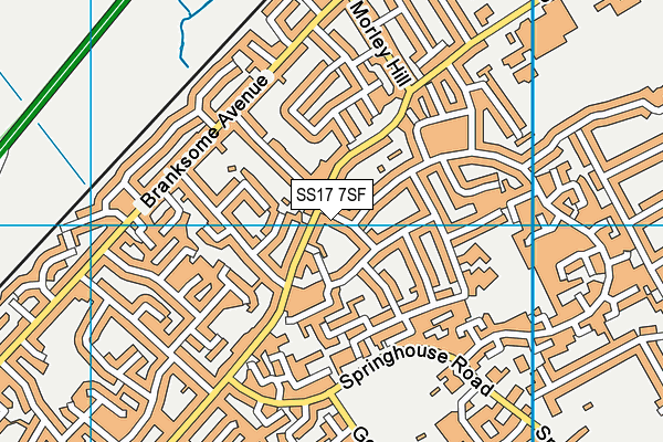 SS17 7SF map - OS VectorMap District (Ordnance Survey) SS17 7SF map - OS VectorMap District (Ordnance Survey)