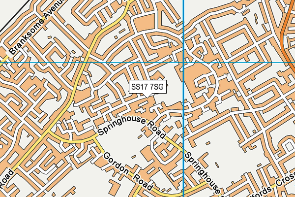 SS17 7SG map - OS VectorMap District (Ordnance Survey) SS17 7SG map - OS VectorMap District (Ordnance Survey)