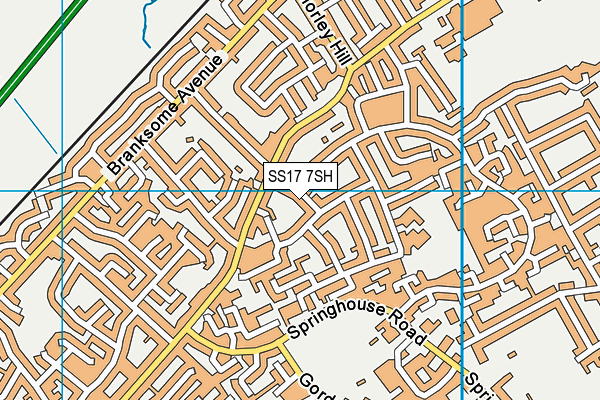 SS17 7SH map - OS VectorMap District (Ordnance Survey) SS17 7SH map - OS VectorMap District (Ordnance Survey)