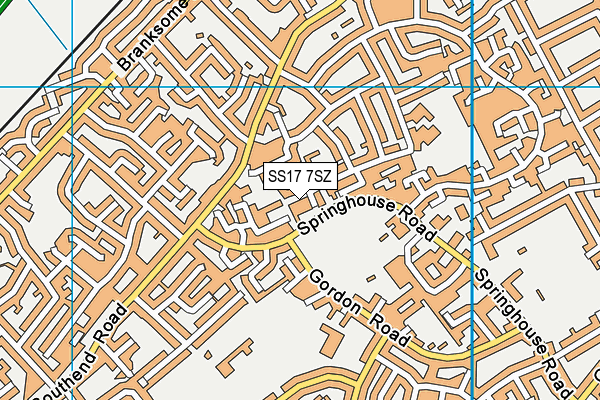 SS17 7SZ map - OS VectorMap District (Ordnance Survey) SS17 7SZ map - OS VectorMap District (Ordnance Survey)