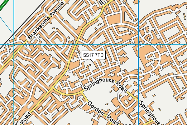 SS17 7TD map - OS VectorMap District (Ordnance Survey) SS17 7TD map - OS VectorMap District (Ordnance Survey)