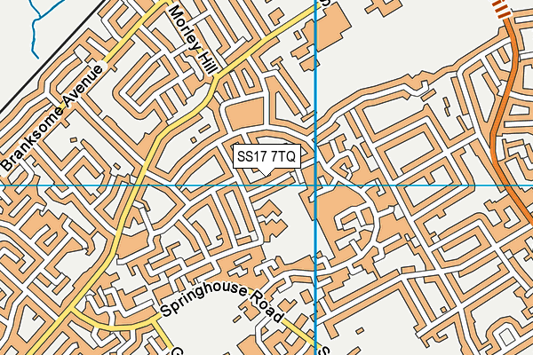SS17 7TQ map - OS VectorMap District (Ordnance Survey) SS17 7TQ map - OS VectorMap District (Ordnance Survey)