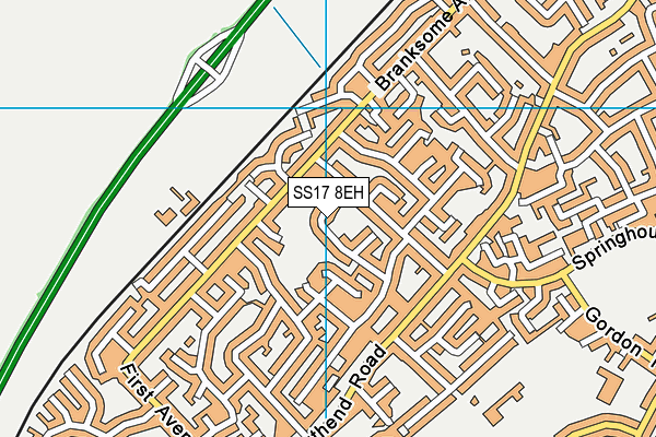 SS17 8EH map - OS VectorMap District (Ordnance Survey) SS17 8EH map - OS VectorMap District (Ordnance Survey)