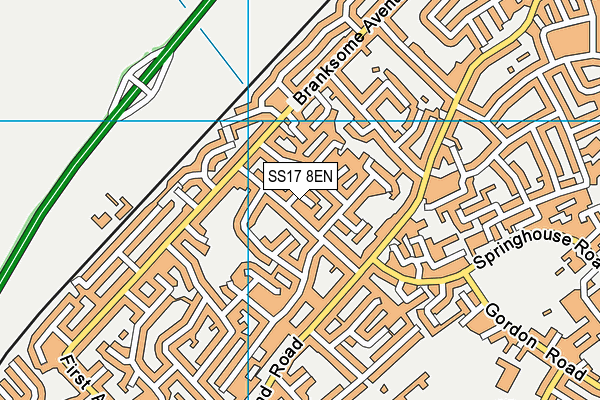 SS17 8EN map - OS VectorMap District (Ordnance Survey) SS17 8EN map - OS VectorMap District (Ordnance Survey)
