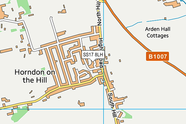 SS17 8LH map - OS VectorMap District (Ordnance Survey) SS17 8LH map - OS VectorMap District (Ordnance Survey)
