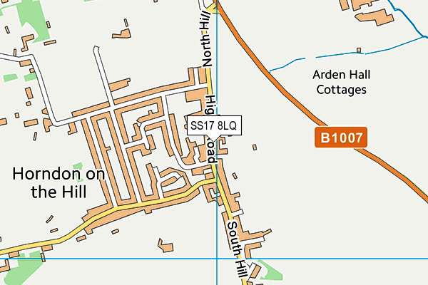 SS17 8LQ map - OS VectorMap District (Ordnance Survey) SS17 8LQ map - OS VectorMap District (Ordnance Survey)