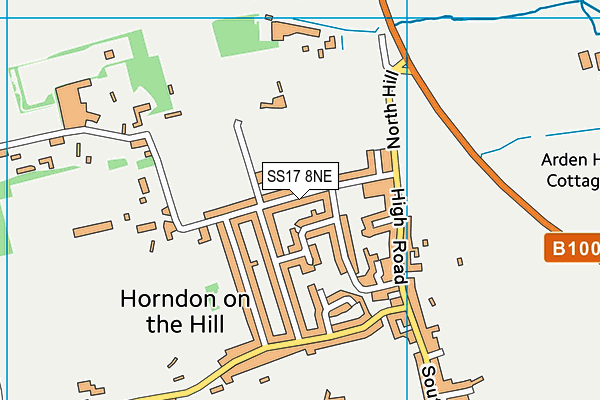 SS17 8NE map - OS VectorMap District (Ordnance Survey) SS17 8NE map - OS VectorMap District (Ordnance Survey)