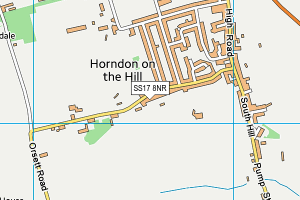 SS17 8NR map - OS VectorMap District (Ordnance Survey) SS17 8NR map - OS VectorMap District (Ordnance Survey)