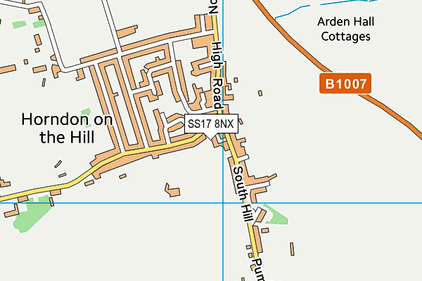 SS17 8NX map - OS VectorMap District (Ordnance Survey) SS17 8NX map - OS VectorMap District (Ordnance Survey)