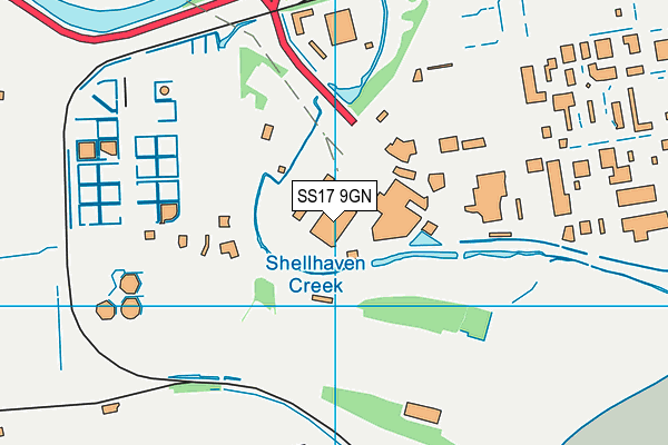 SS17 9GN map - OS VectorMap District (Ordnance Survey) SS17 9GN map - OS VectorMap District (Ordnance Survey)