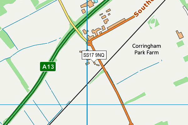 SS17 9NQ map - OS VectorMap District (Ordnance Survey) SS17 9NQ map - OS VectorMap District (Ordnance Survey)