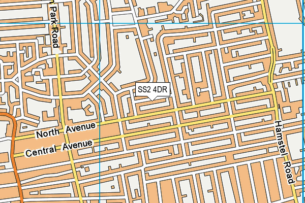 SS2 4DR map - OS VectorMap District (Ordnance Survey) SS2 4DR map - OS VectorMap District (Ordnance Survey)