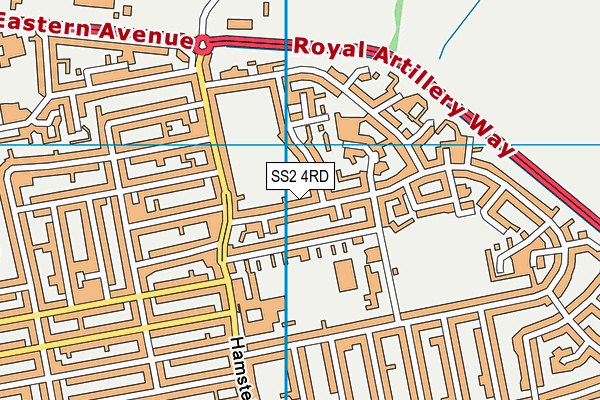 SS2 4RD map - OS VectorMap District (Ordnance Survey) SS2 4RD map - OS VectorMap District (Ordnance Survey)