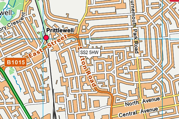SS2 5HW map - OS VectorMap District (Ordnance Survey) SS2 5HW map - OS VectorMap District (Ordnance Survey)