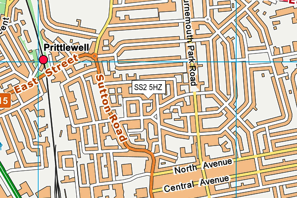 SS2 5HZ map - OS VectorMap District (Ordnance Survey) SS2 5HZ map - OS VectorMap District (Ordnance Survey)