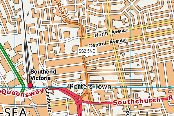 SS2 5ND map - OS VectorMap District (Ordnance Survey) SS2 5ND map - OS VectorMap District (Ordnance Survey)