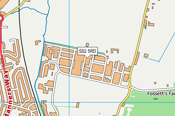 SS2 5RD map - OS VectorMap District (Ordnance Survey) SS2 5RD map - OS VectorMap District (Ordnance Survey)