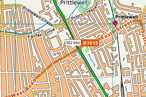 SS2 6AU map - OS VectorMap District (Ordnance Survey) SS2 6AU map - OS VectorMap District (Ordnance Survey)