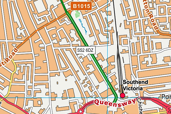 SS2 6DZ map - OS VectorMap District (Ordnance Survey) SS2 6DZ map - OS VectorMap District (Ordnance Survey)