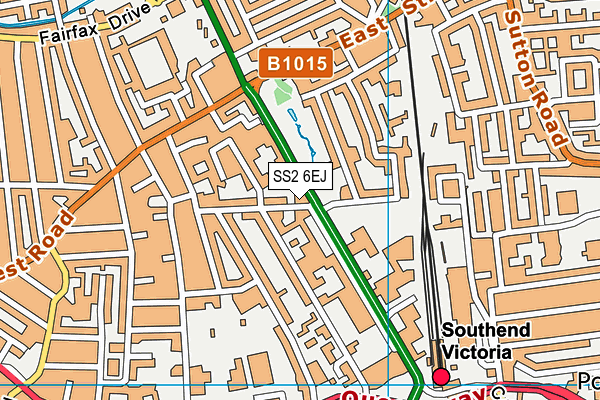 SS2 6EJ map - OS VectorMap District (Ordnance Survey) SS2 6EJ map - OS VectorMap District (Ordnance Survey)