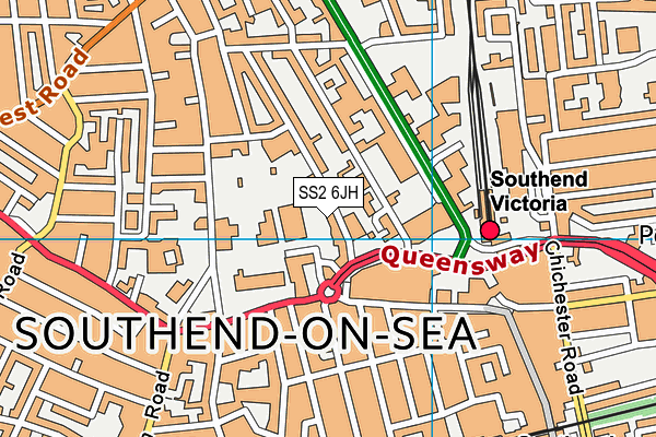 SS2 6JH map - OS VectorMap District (Ordnance Survey) SS2 6JH map - OS VectorMap District (Ordnance Survey)