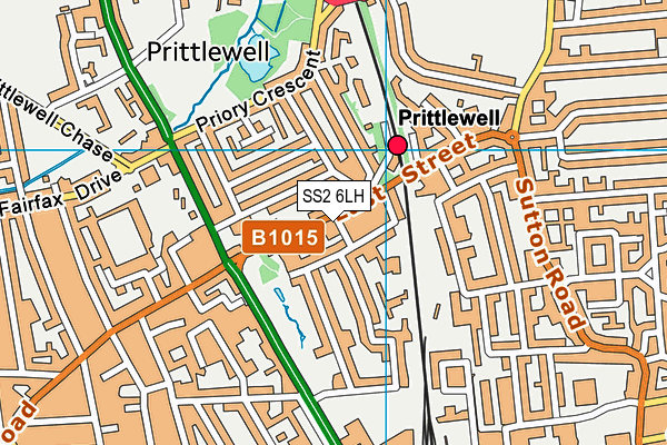 SS2 6LH map - OS VectorMap District (Ordnance Survey) SS2 6LH map - OS VectorMap District (Ordnance Survey)