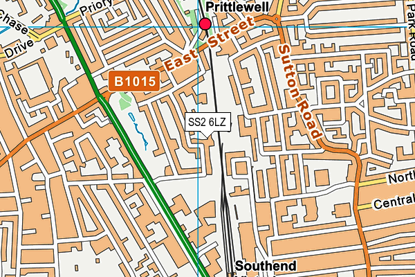 SS2 6LZ map - OS VectorMap District (Ordnance Survey) SS2 6LZ map - OS VectorMap District (Ordnance Survey)