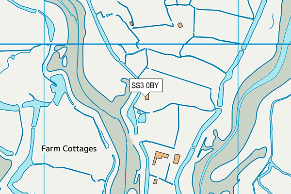 SS3 0BY map - OS VectorMap District (Ordnance Survey) SS3 0BY map - OS VectorMap District (Ordnance Survey)