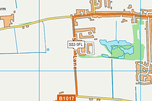 SS3 0FL map - OS VectorMap District (Ordnance Survey) SS3 0FL map - OS VectorMap District (Ordnance Survey)