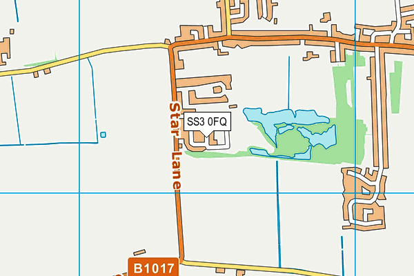 SS3 0FQ map - OS VectorMap District (Ordnance Survey) SS3 0FQ map - OS VectorMap District (Ordnance Survey)