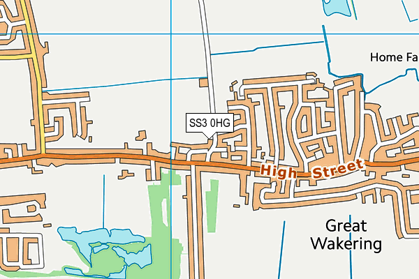 SS3 0HG map - OS VectorMap District (Ordnance Survey) SS3 0HG map - OS VectorMap District (Ordnance Survey)